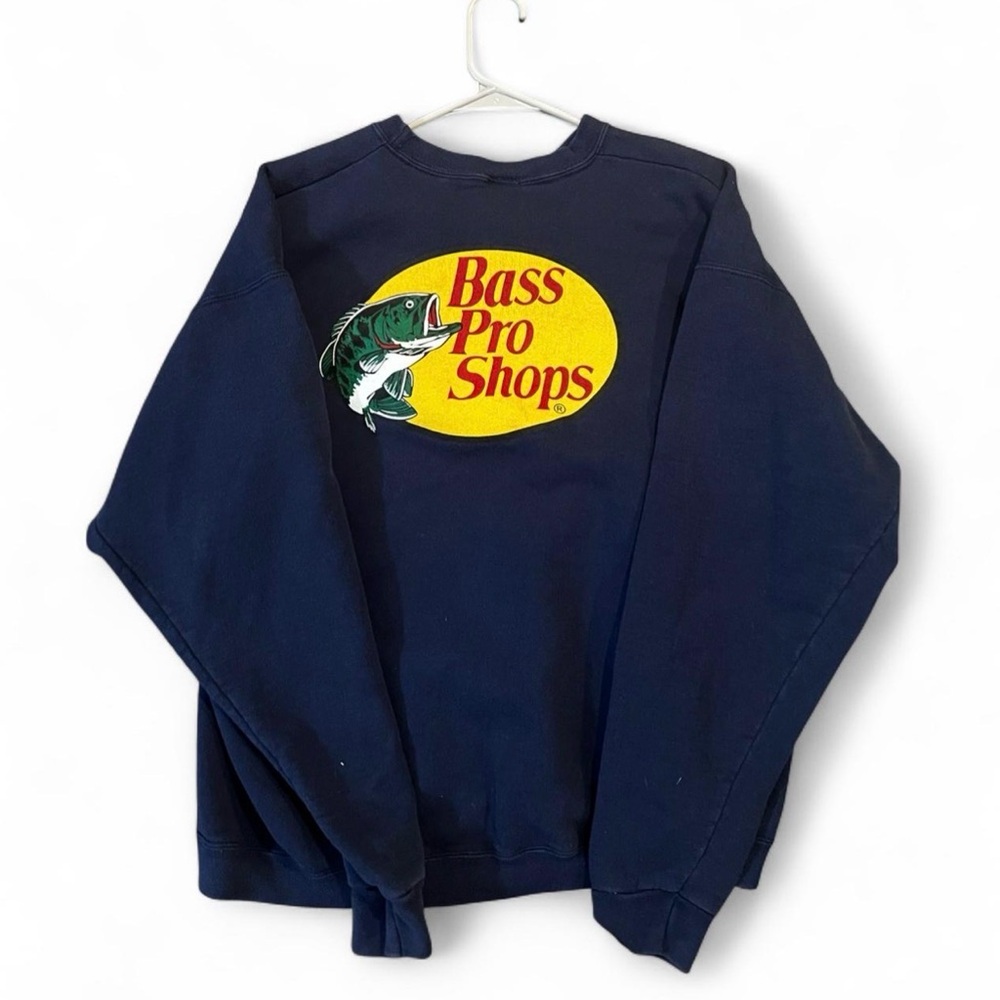 Vintage Bass Pro Shops Dark Blue Crewneck - Picture 2 of 2
